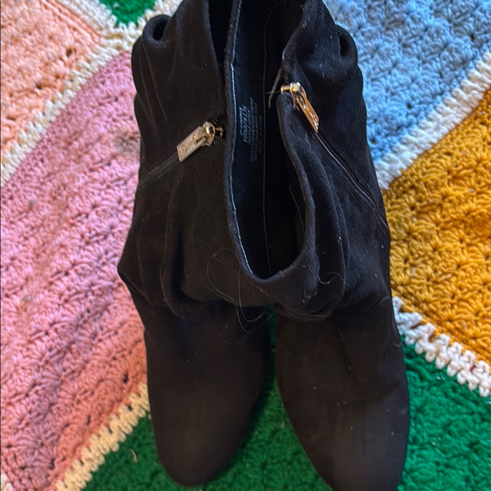 Jessica Simpson Black Suede Ankle Booties